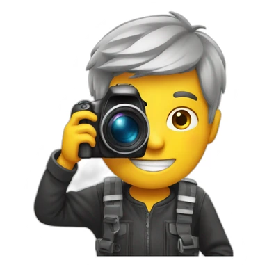 Funny photographer boy sticker