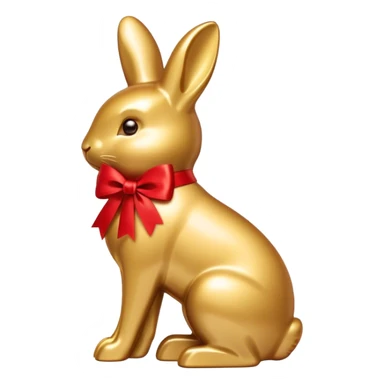Lindt goldbunny with red ribbon sticker