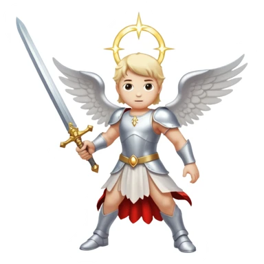 - 🛡️ Shield – symbolizing protection
- ⚔️ Sword – representing spiritual warfare
- 👼 Angel – the heavenly messenger
- ✨ Sparkles – highlighting his glory.  killing the satan sticker