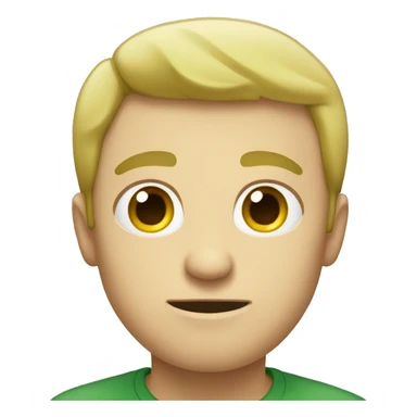 White male green with jealousy  sticker