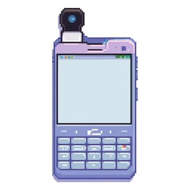 Y2K folder phone, open, taking a selfie, pastel background sticker