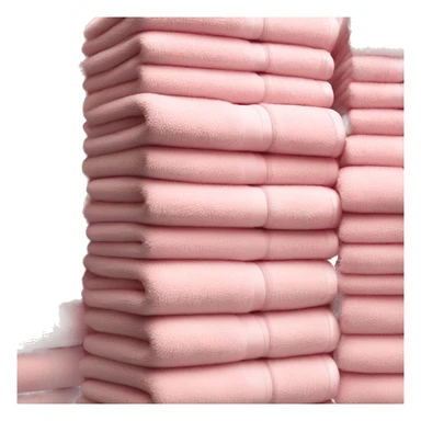 Light pink stacked towels sticker