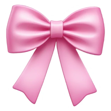 A preppy pink long bow hair clip sticker