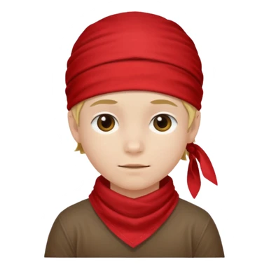 kid with wearing red bandana sticker