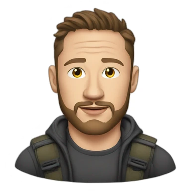 tom hardy t-shirt sticker