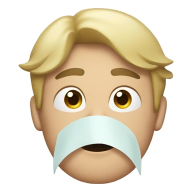 super sick man blowing nose  sticker