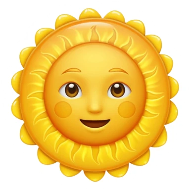 sun in 2d  sticker