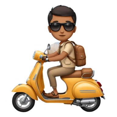 Canyon on a Vespa  sticker