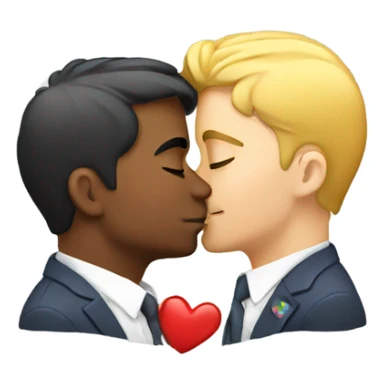 Gay kiss  sticker