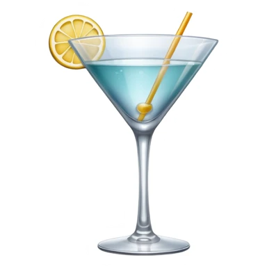 empty cocktail glass sticker