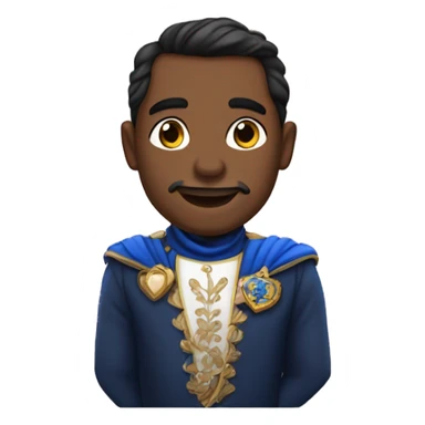 Príncipe con corazón azul  sticker