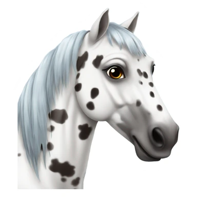 Appaloosa with grey mane one blue eye sticker