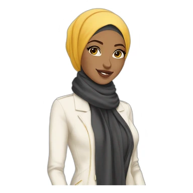 hijabi fashion designer fashionable outlive on fleek sticker