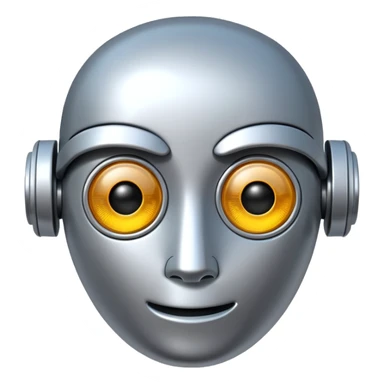 robot emoji wth $ eyes sticker