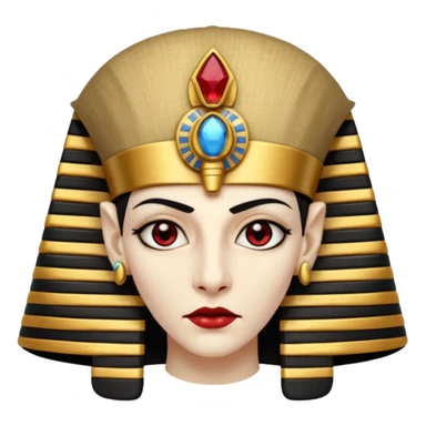 vampire with ancient egypt hat sticker
