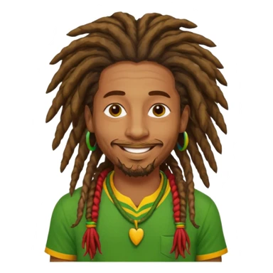 A rasta man bigging up di whole world 🎯🌍👊🏾👊🏻👊🏿🌍🎯 reggae vibes 🎶, love and unity ✨💛💚❤️, every nation stand strong 🇯🇲🌐  sticker