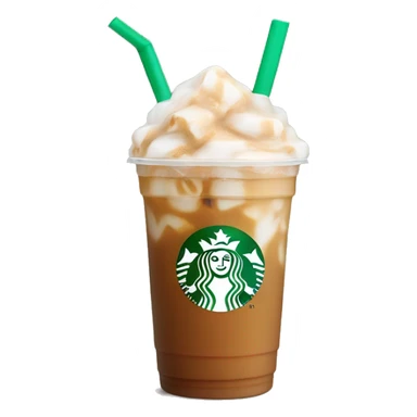 Starbucks iced chai tea latte with ice sticker