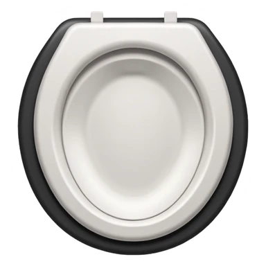 Toilet seat made of paper sticker