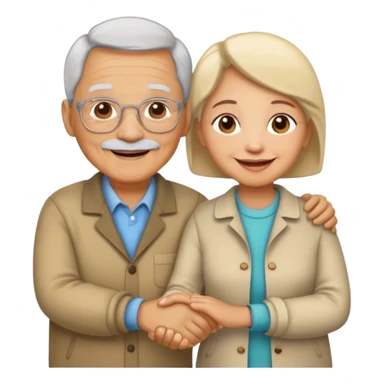  light skin grandparents sticker