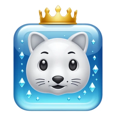 glitter white bank sticker