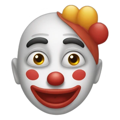 un clown amoureux sticker