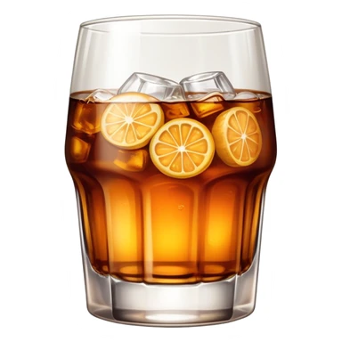 South African brandy and coke in a hi-ball glass sticker