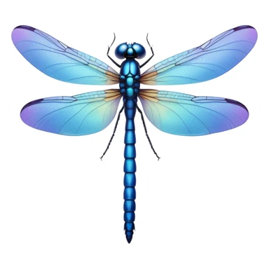 blue dragonfly sticker