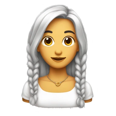 menina de costas com laço no cabelo sticker