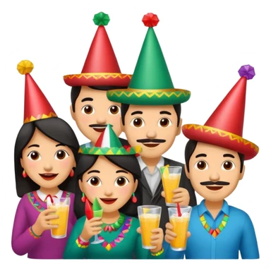 2 Mexicans partying sticker