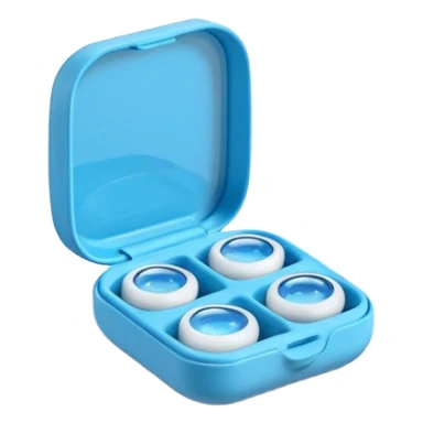 contact lenses travel mini case sticker