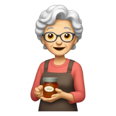 Grandma's jam sticker