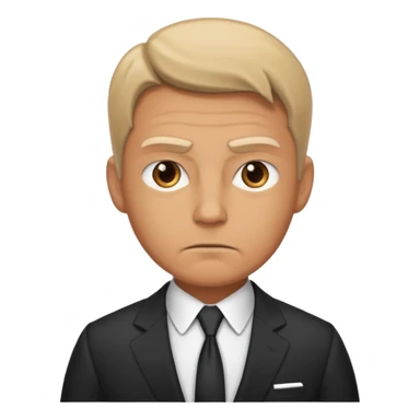 angry male boss in suit sticker