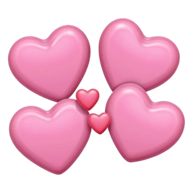 pink hearts and pink candy sticker