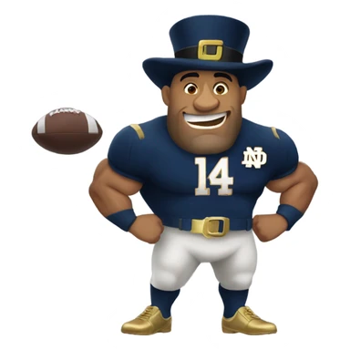 The rock as the noterdame maskot  sticker