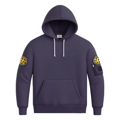 Stone Island hoodie with arm patch sticker
