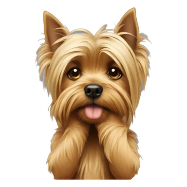 yorkshire terrier facepalm sticker