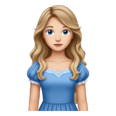 pretty female with long wavy brown hair with blonde highlights and blue eyes standing in front of a historical landmark in Germany  sticker
