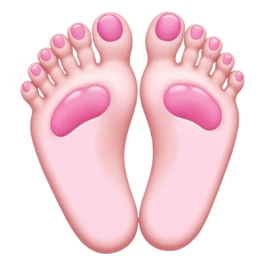 pink baby feet sticker