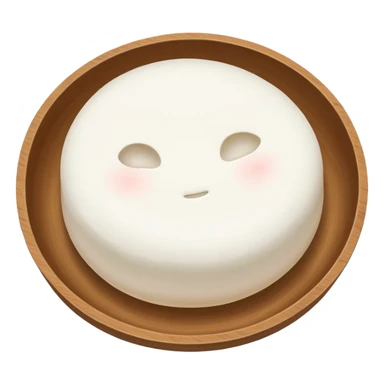 white mochi without face sticker