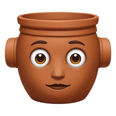 clay pot head sticker