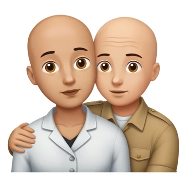 Novio rapado rescatando a su novia sticker