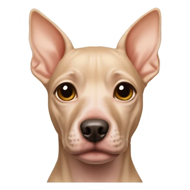 American hairless terrier apricot  sticker