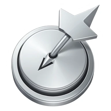 Arrow cursor clicking on a button sticker