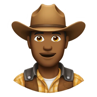 👂 with cowboy hat sticker