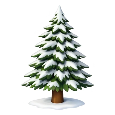 Snowed in christmas tree without decor  sticker