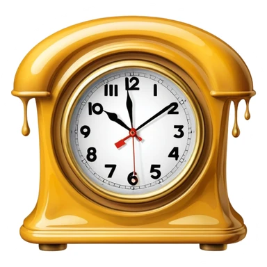 salvador dali melted spam clock sticker