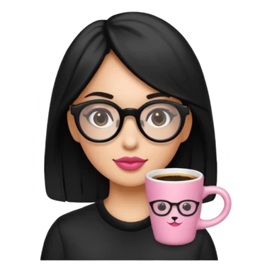 Necesito un logo de un emprendimiento que se llama pitu print dónde se trata de impresiones y cosas de papelería de una chica pelo negro con lentes rosados y una perrita café y otra perrita negro claro sticker