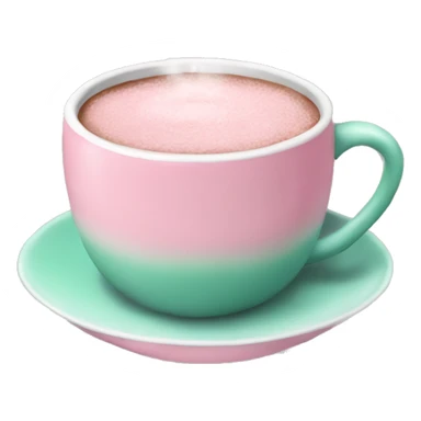 aesthetic Christmas Pink cup of cocoa sticker