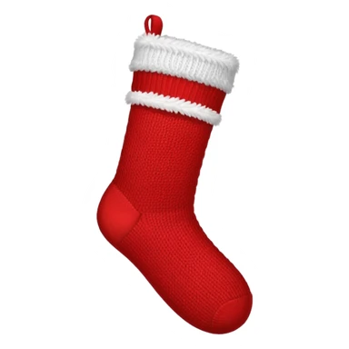 Christmas red sock sticker