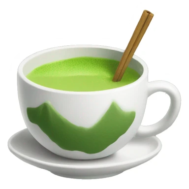 Aesthetic cup of matcha sticker